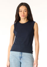 Elayne Women’s Sleeveless Top, Navy - KT0191P