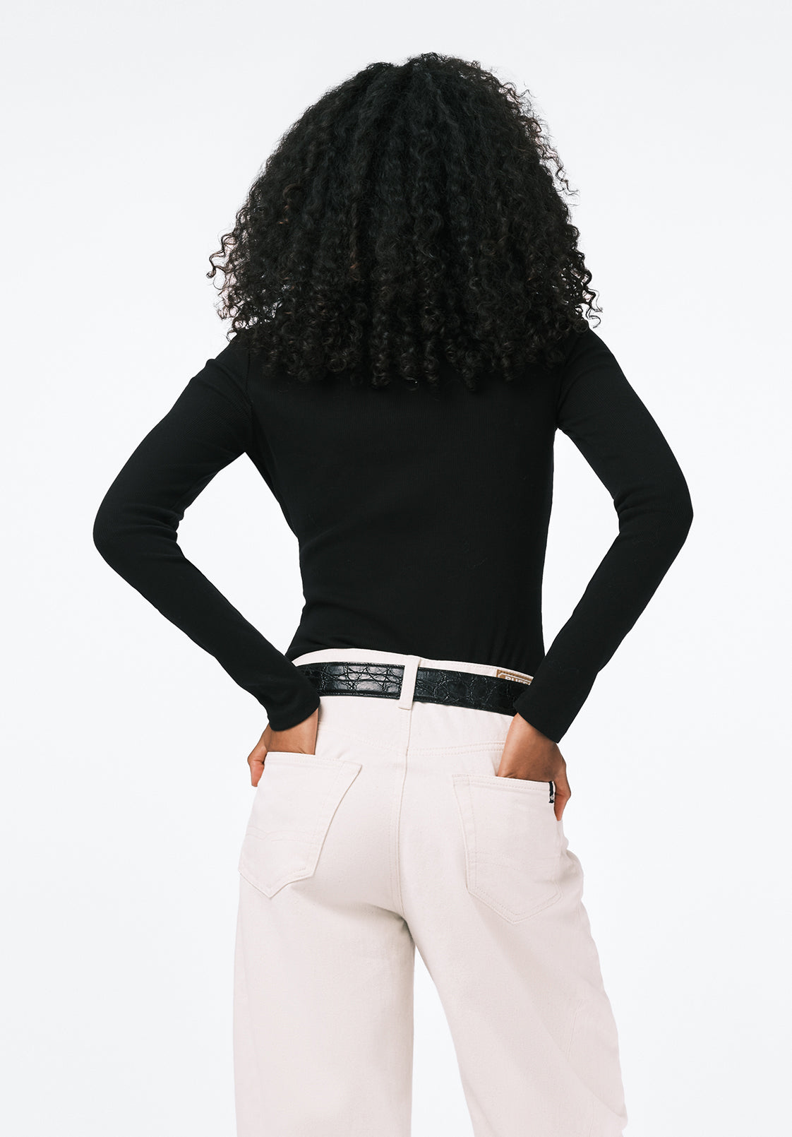 Mavra Women's Ribbed Turtleneck Top, Black – Buffalo Jeans CA