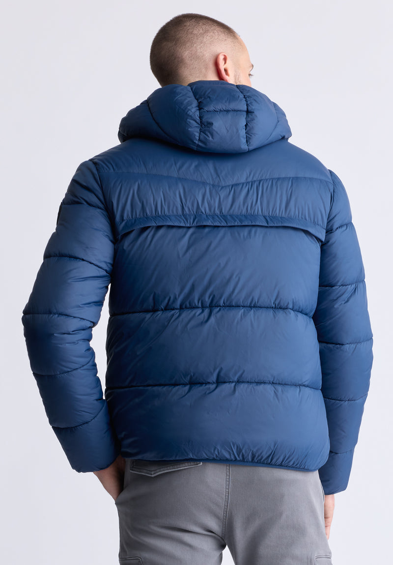 Blue bubble jacket shop