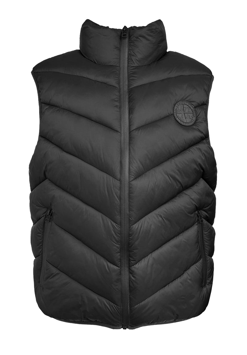 Davies Black Men's Puffer Vest - OBMEF007