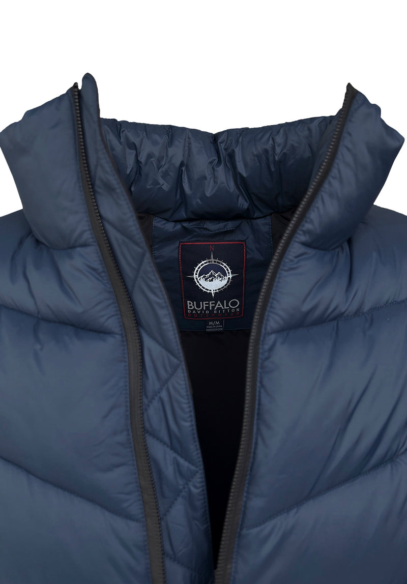 Veste Matelassée Bleu Marin Davies pour Hommes - OBMEF007