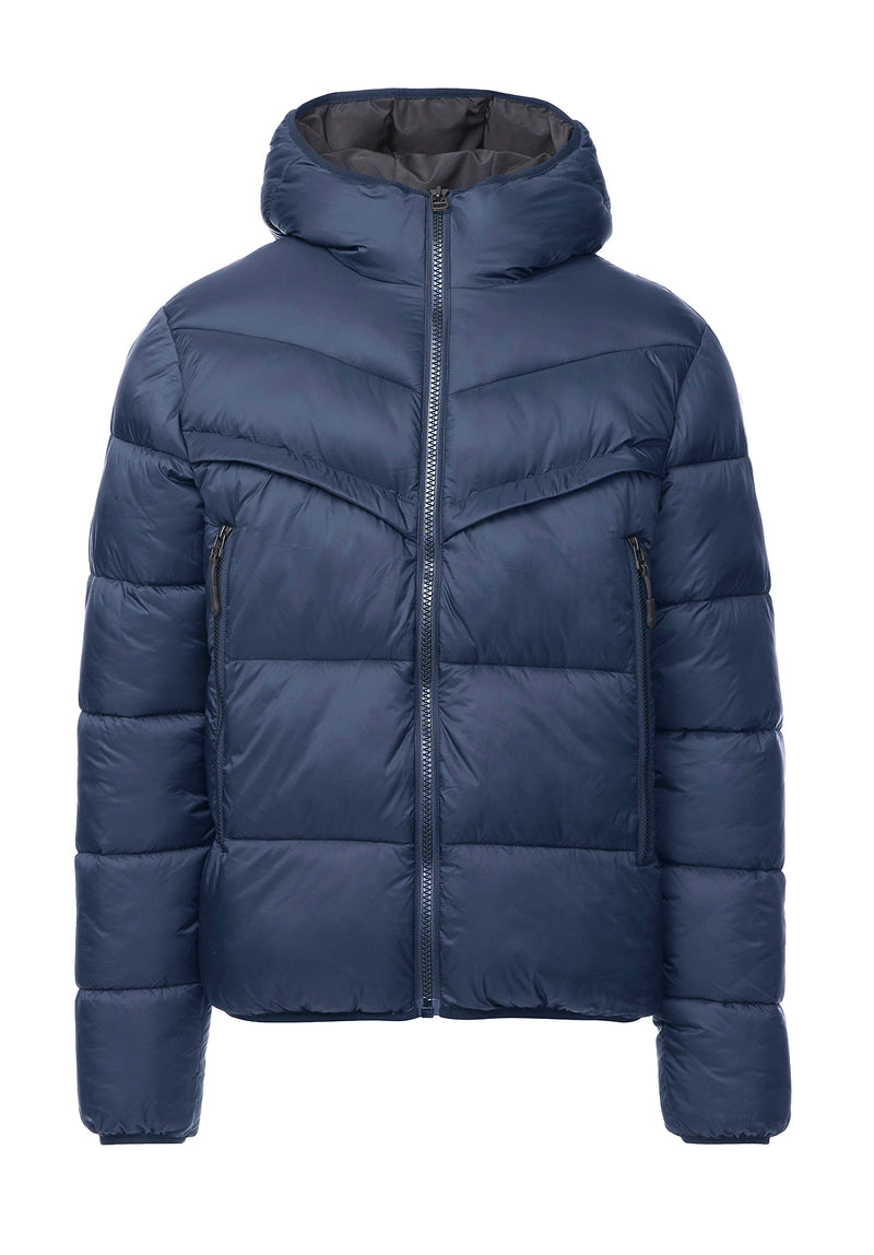 Manteau Matelassé Jerome Bleu Marin pour Hommes - OBMEF006