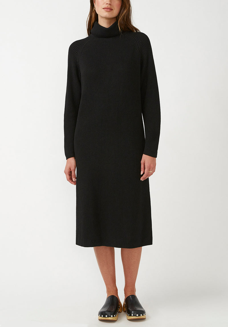 Buffalo David Bitton Paityn Black Women's Turtleneck Sweater Dress - SD0002F Color BLACK