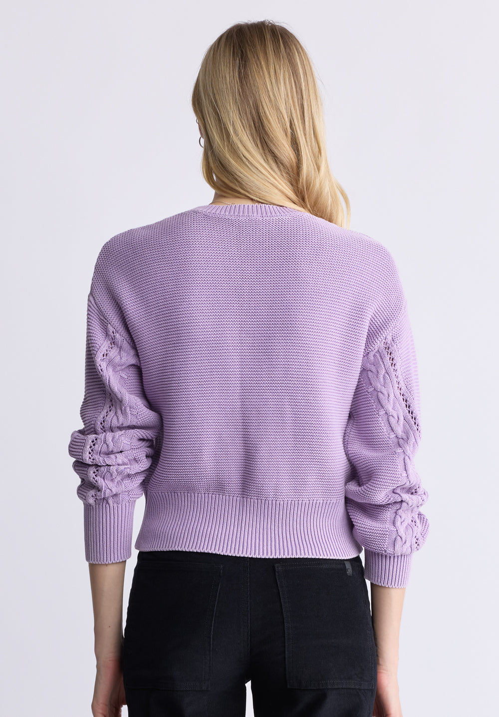 Camellia Women s Cable Knit Sweater Purple Rose Buffalo Jeans CA