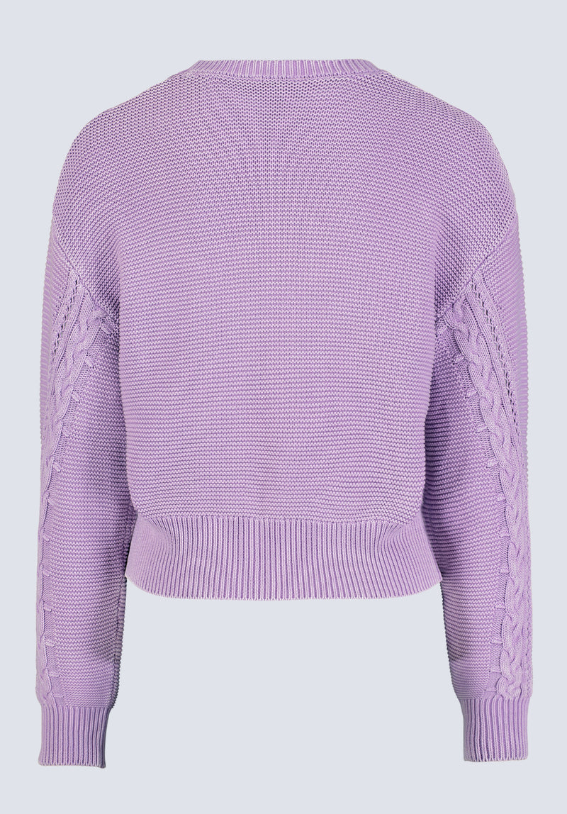 Camellia Women s Cable Knit Sweater Purple Rose Buffalo Jeans CA
