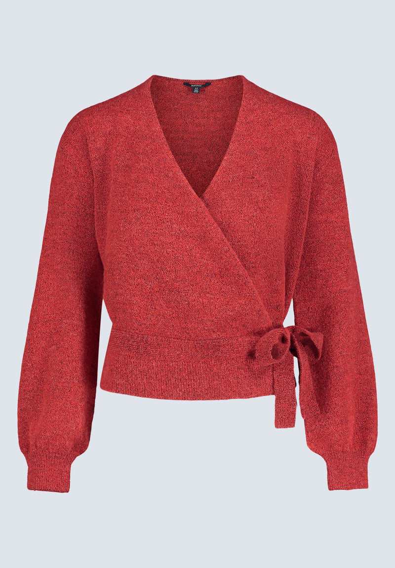 Jadis Women s Long Sleeve Wrap Sweater Red SW0099H Buffalo Jeans CA