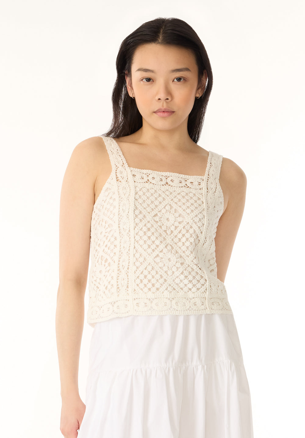 Thalassa Women's Crochet Tank Top, White – Buffalo Jeans CA