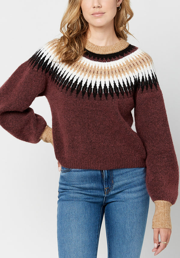 Knit Karina Fair Isle Sweater - SW0555F