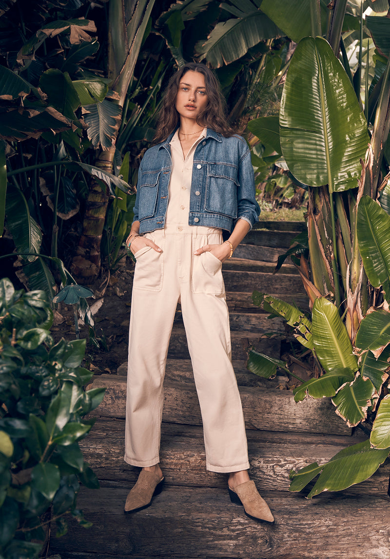 Boxy denim jacket shop