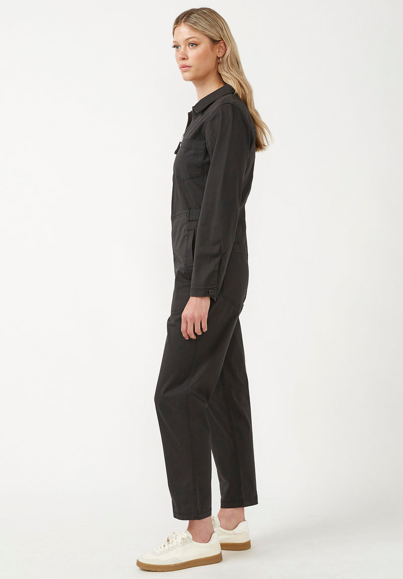 Yuna Women's Long Sleeve Utility Jumpsuit in Dark Grey – Buffalo