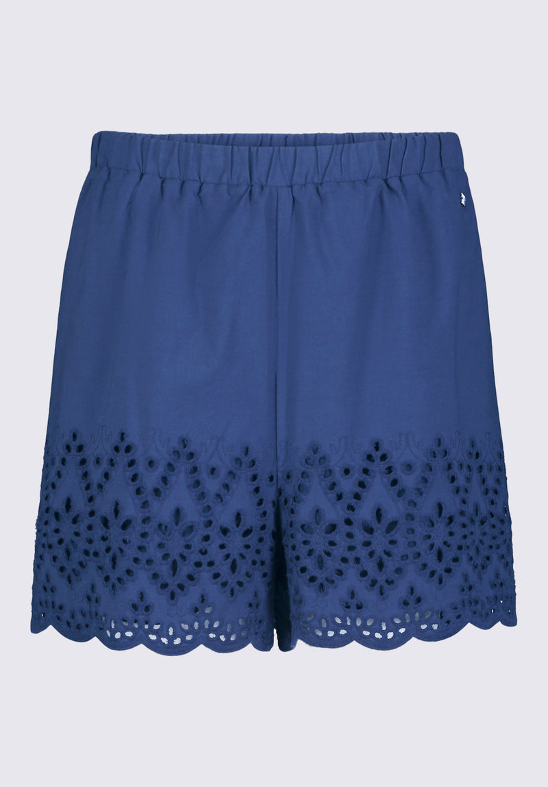 Parton Women's Pull-On Woven Shorts, Navy - WB0007S