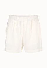 Giustina Women's Linen Blend Shorts, Blanc - WB0015P