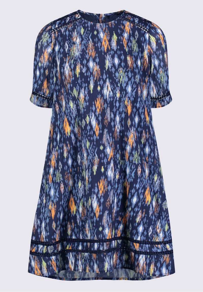 Risette Women’s Printed Dress in Navy - WD0039P