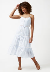 Buffalo David Bitton Quinby Tiered Stripe Dress - WD0671S Color BLUE