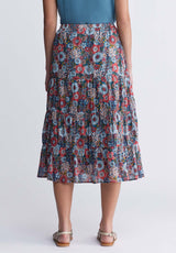 Buffalo David BittonAletta Women’s Long Skirt In Printed Floral - WS0006P Color SPRING MEADOW