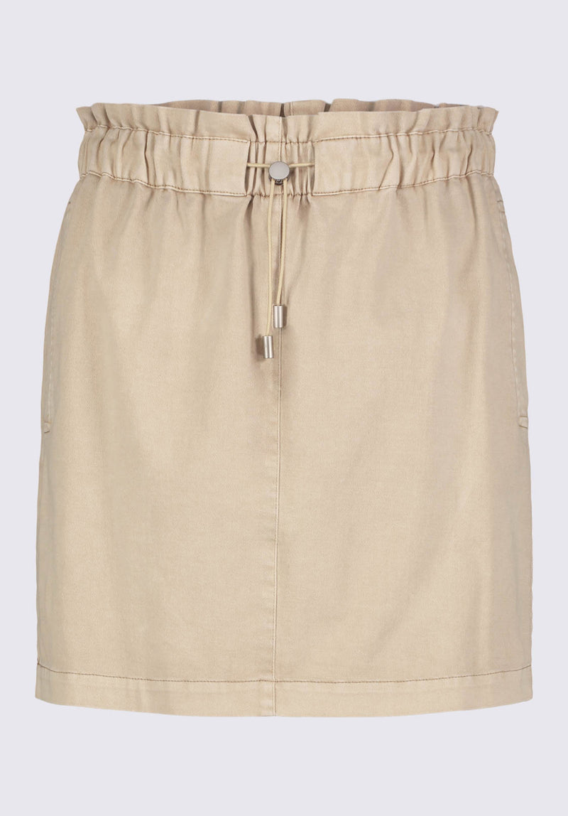 Baylin Women’s Mini Utility Skirt in Beige - WS0007P