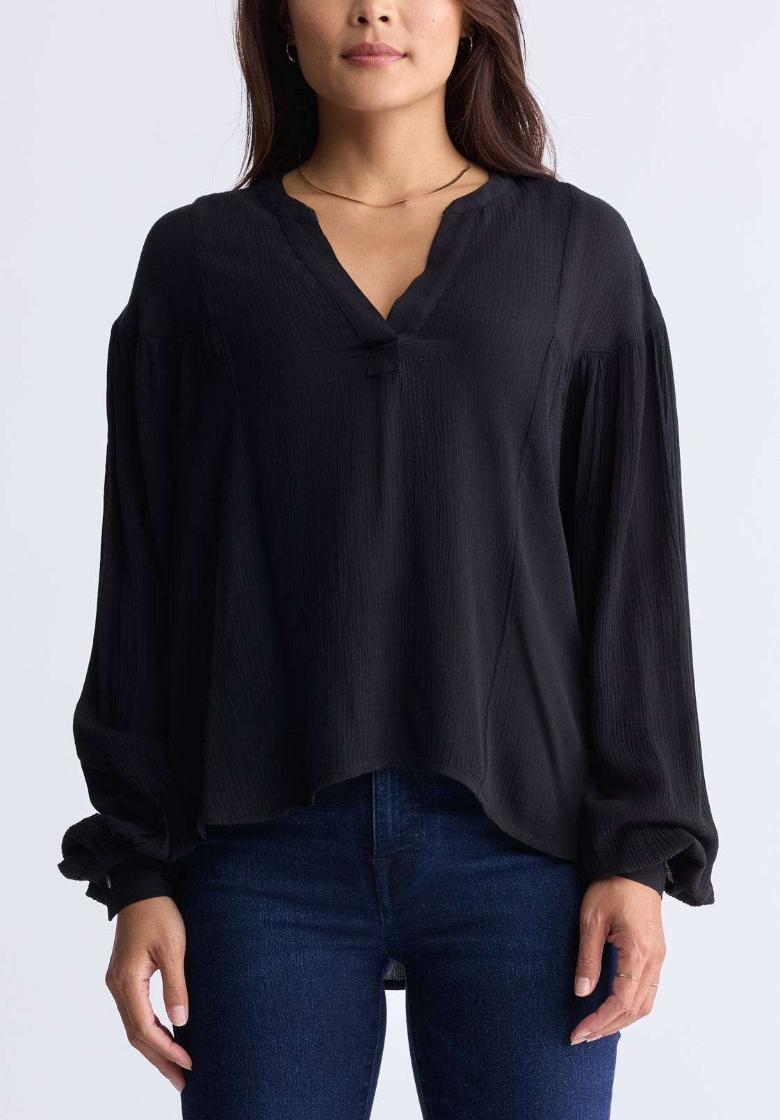 buffalo david bitton Blouse ample avec encolure en V et manches tombantes Kensley pour femm