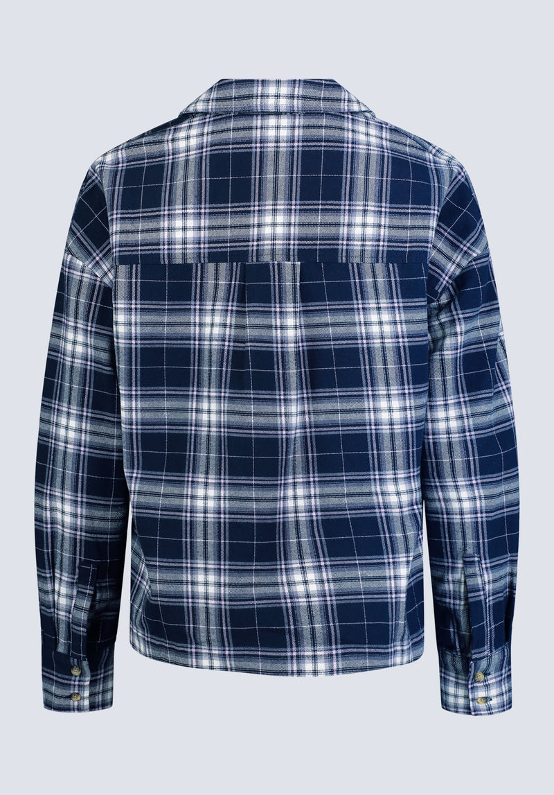 Buffalo Jeans Women s Enid Plaid Shirt Navy Size S