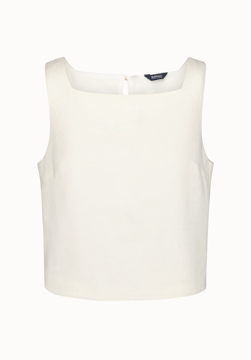 Benedita Women's Sleeveless Linen Top, Blanc – Buffalo Jeans CA