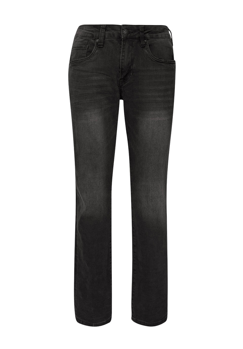 Straight Six Men's Jeans in Crinkled and Sanded Black - BM22614 ...