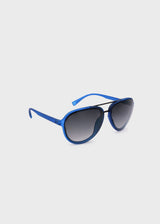 Buffalo David Bitton Aviator Sunglasses With Navy Blue Frame - B0011SBLU color TRUE BLUE