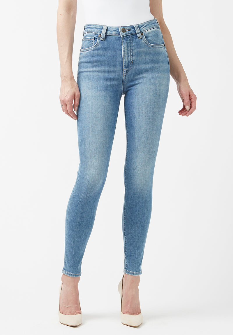 High Rise Skinny Skylar Women's Jeans in Vintage Light Blue