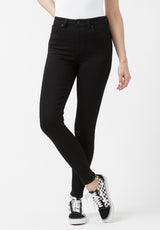 High Rise Skinny Skylar Women's Jeans in Black - BL15663