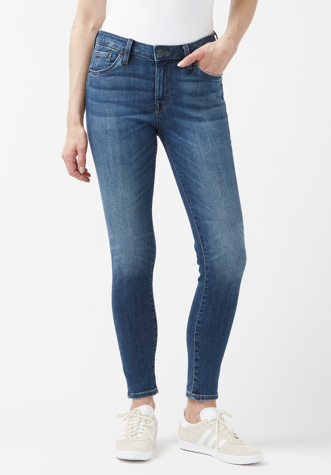 buffalo david bitton JEAN AJUSTÉ MID RISE SKINNY ALEXA - BL15669