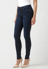 Jean taille mi-haute et coupe skinny pour femme Alexa, indigo - BL15670