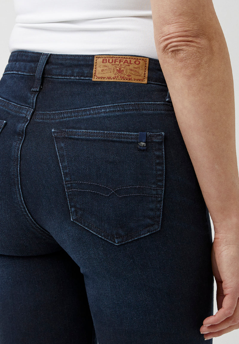 Jean taille mi-haute et coupe skinny pour femme Alexa, indigo - BL15670