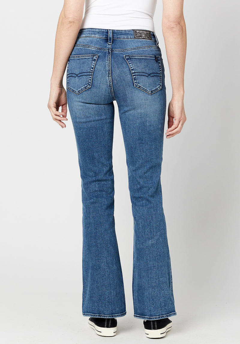 Buffalo David Bitton Mid Rise BOOTCUT QUEEN Stonewashed Jeans - BL15831 Color INDIGO