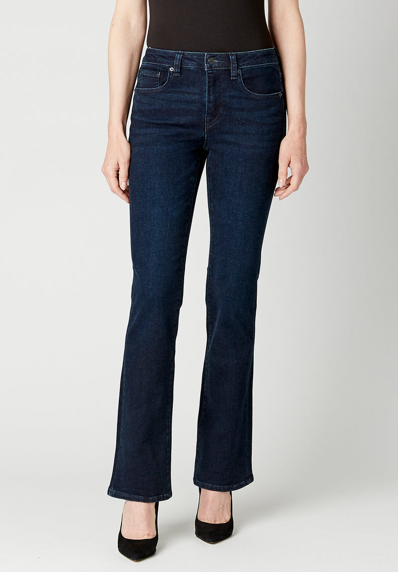 Buffalo David Bitton Mid Rise BOOTCUT QUEEN Rinsed Jeans - BL15832 Color INDIGO