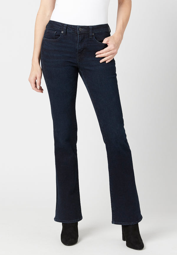 Buffalo David Bitton Mid Rise BOOTCUT QUEEN Rinsed Jeans - BL15832 Color INDIGO