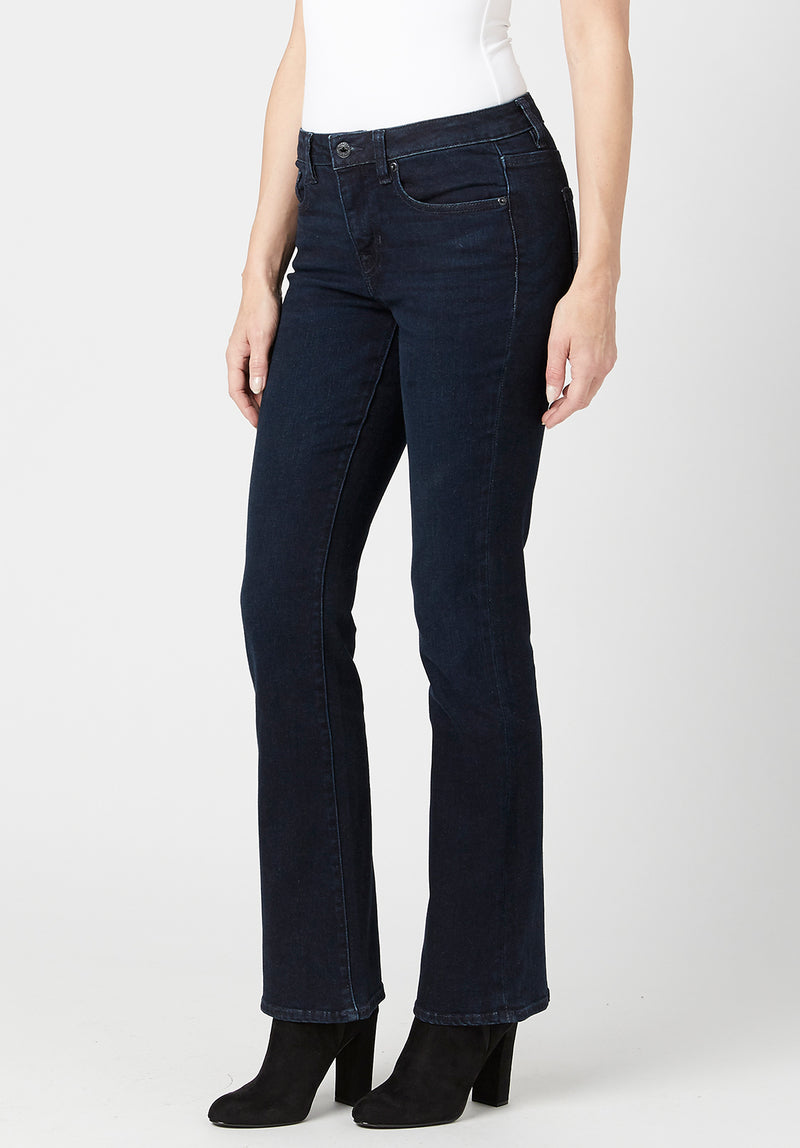 Buffalo David Bitton Mid Rise BOOTCUT QUEEN Rinsed Jeans - BL15832 Color INDIGO