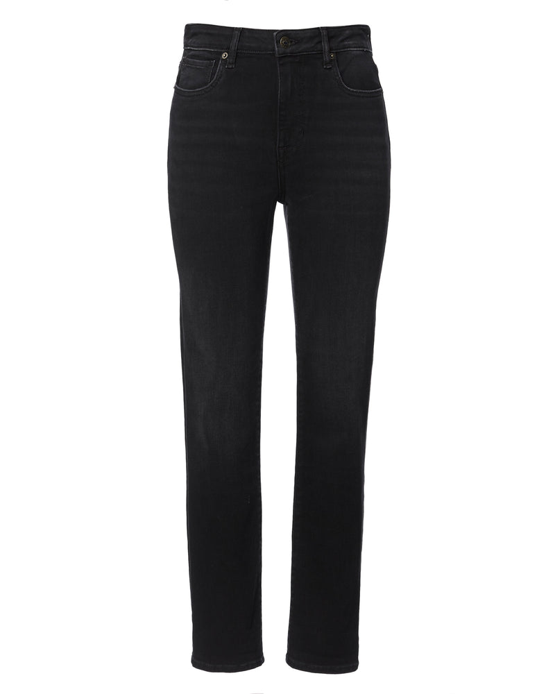 Buffalo David Bitton High Rise STRAIGHT JAYDEN Faded Black Jeans - BL15834 Color CARBON