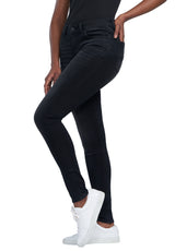 Mid Rise Skinny Alexa Faded Black Jeans - BL15843