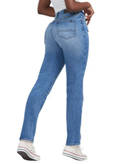 Jean Droit Taille Haute Jayden Indigo - BL15844