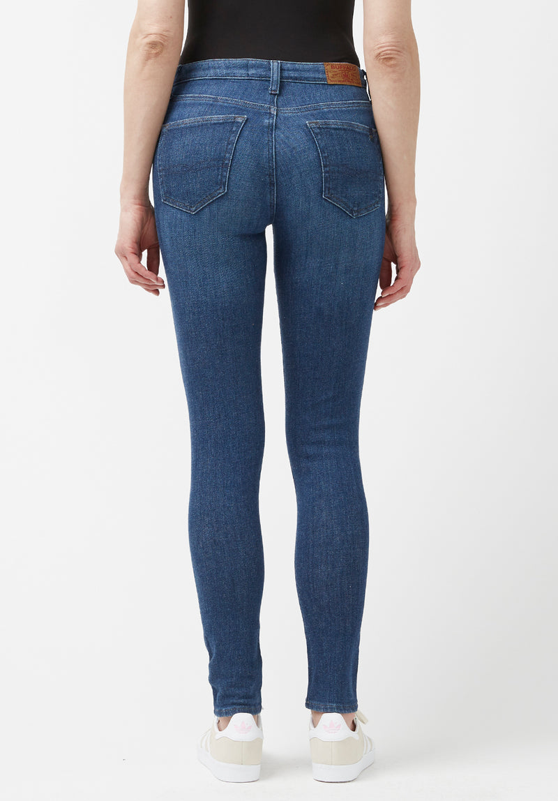 Mid Rise Skinny Alexa Women's Jeans in Medium Blue - BL15848