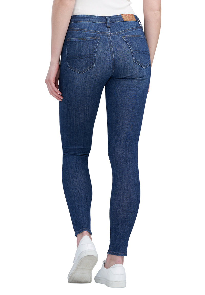 Jean taille mi-haute et coupe skinny pour femme Alexa, bleu  - BL15848