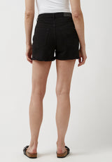 Buffalo David Bitton Super High Rise Joanna Frayed Shorts - BL15913 Color BLACK