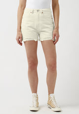 Buffalo David Bitton Super High Rise Joanna Frayed Shorts - BL15913 Color TURTLEDOVE