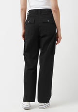 Buffalo David Bitton Low Rise Straight Gia Black Cargo Pants - BL15915 Color BLACK