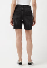 Buffalo David Bitton Maggie Whiskered Black Vintage Momo Shorts - BL15920 Color BLACK