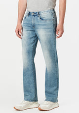 Jean décontracté pour homme Relaxed Straight Driven, indigo délavé - BM20606