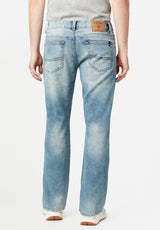 Jean décontracté pour homme Relaxed Straight Driven, indigo délavé - BM20606