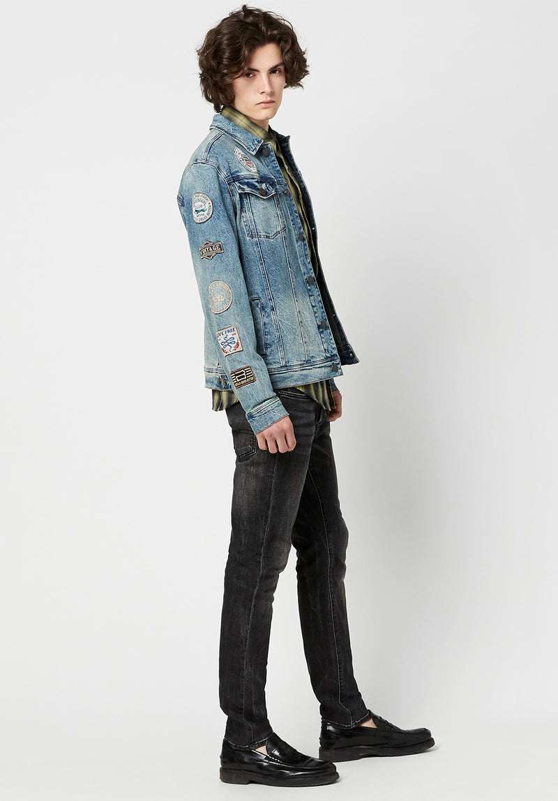 Denim Jacket in Vintage denim - Men | Burberry® Official