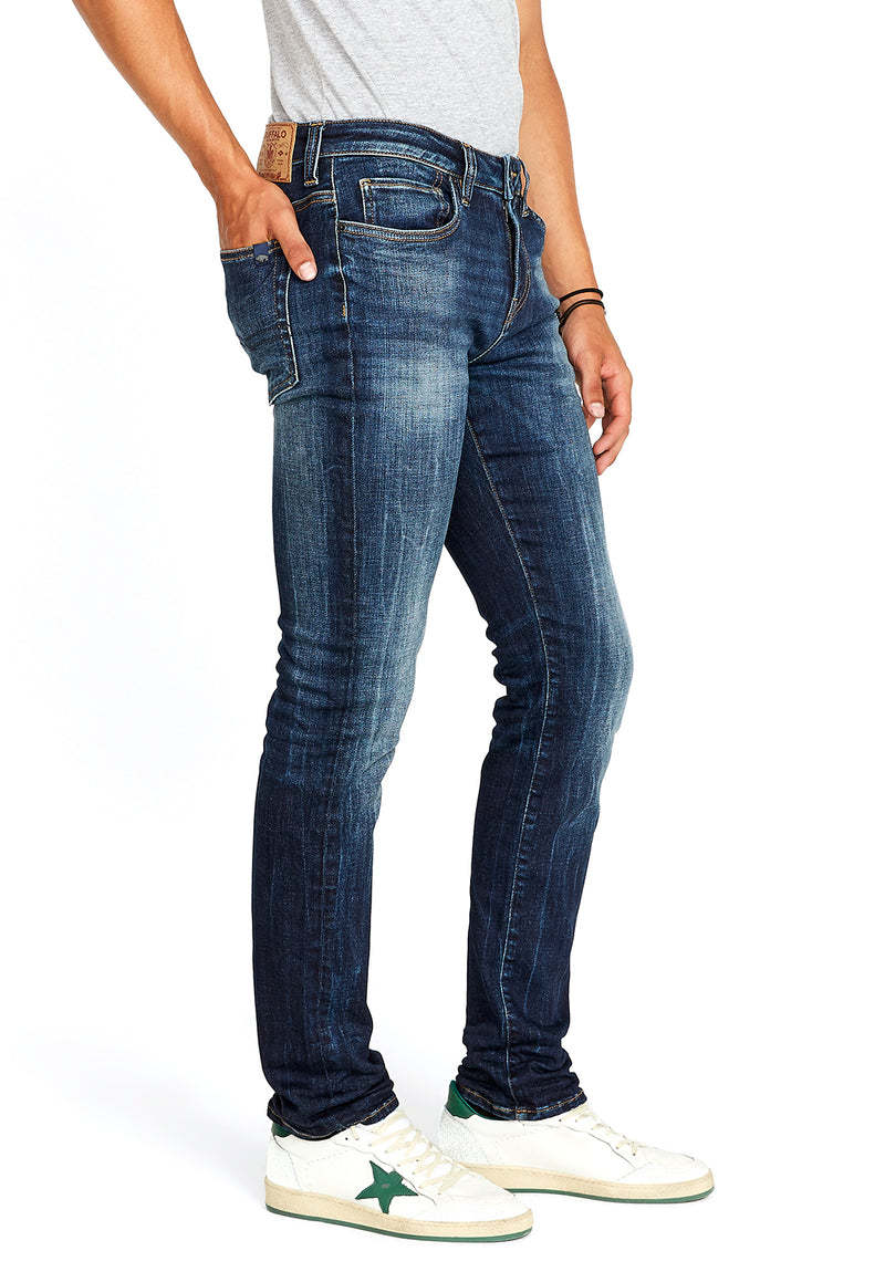 Buffalo David Bitton SLIM Ash JEANS - BM22591 COLOR Navy