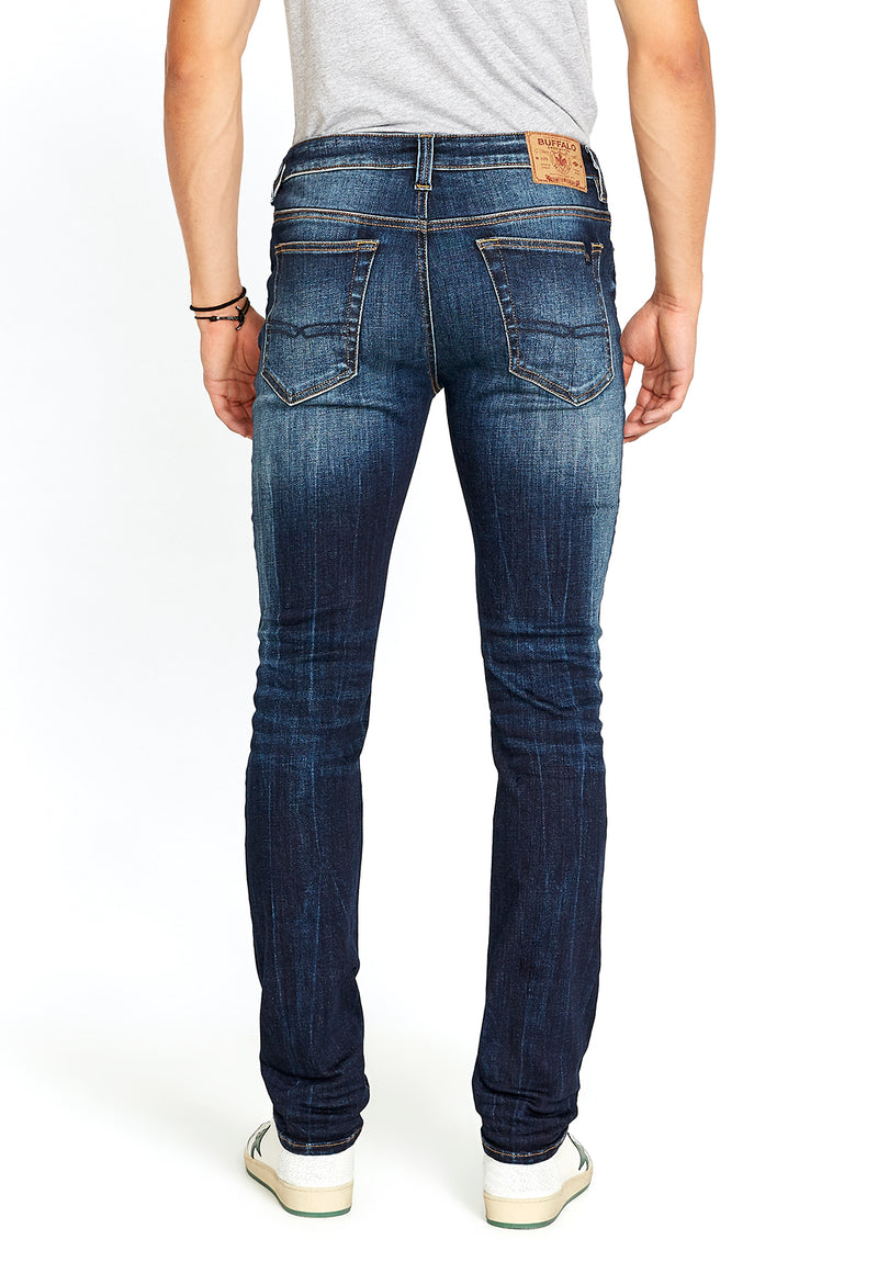 Buffalo David Bitton SLIM Ash JEANS - BM22591 COLOR Navy