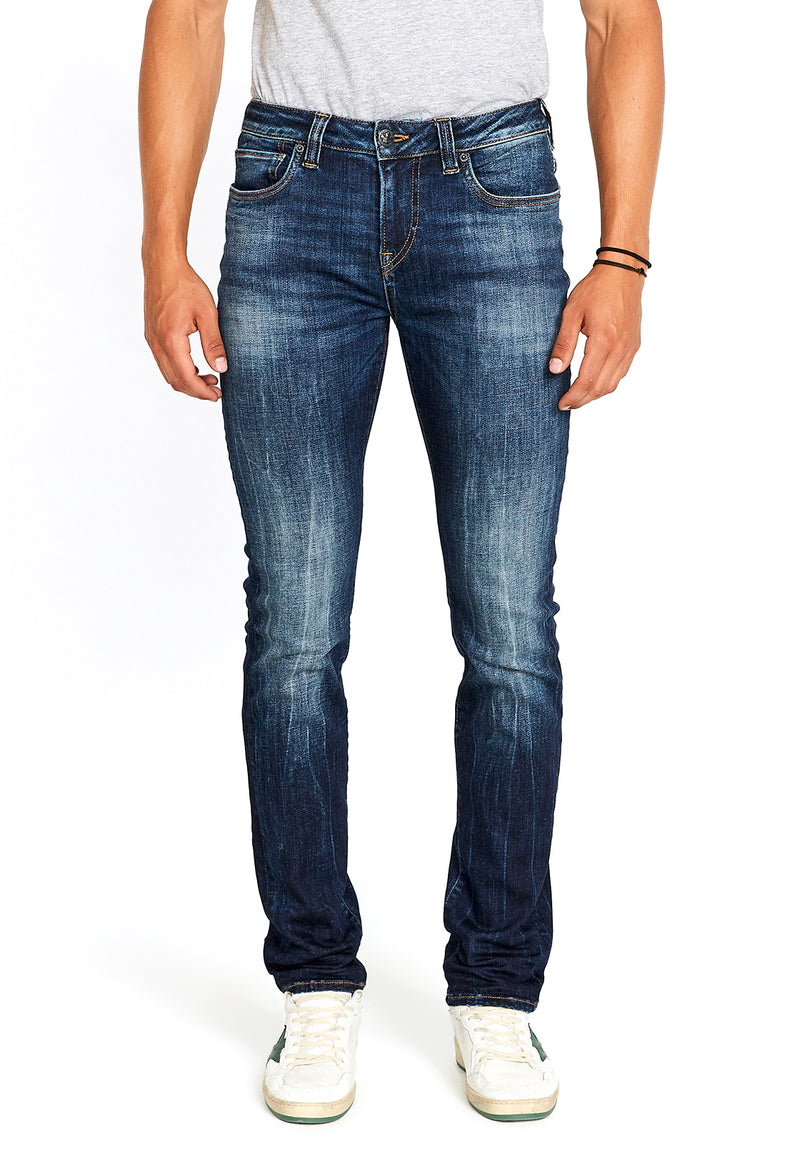 Buffalo David Bitton SLIM Ash JEANS - BM22591 COLOR Navy