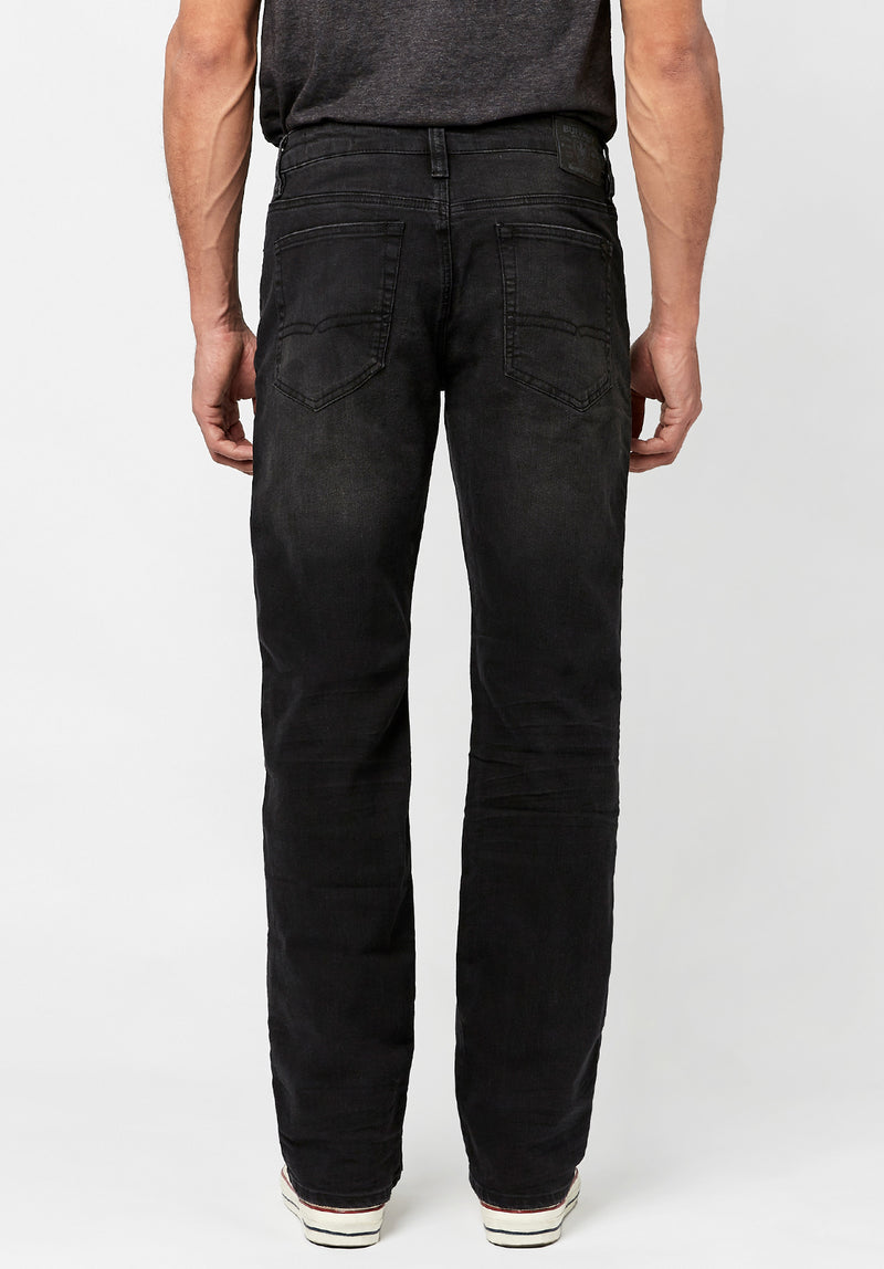 Buffalo David Bitton RELAXED STRAIGHT DRIVEN Black Jeans - BM22746